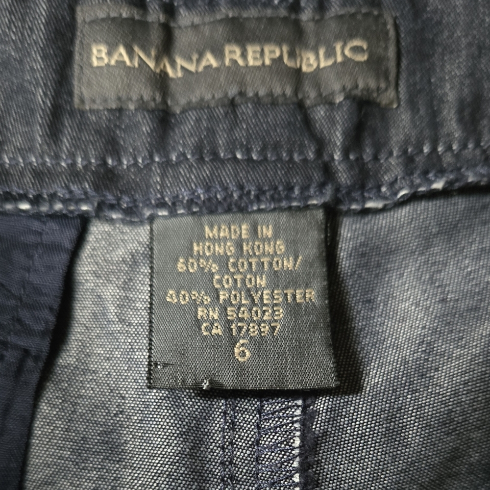 Banana Republic Dark Blue Women's Slack Shorts Sz6 - Picture 3 of 7